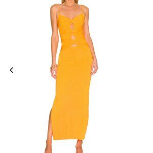 Cult Gaia Honey Knit Dress Marigold- size M